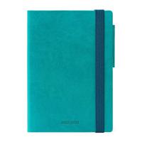 Legami Small Weekly Diary with Notebook 18 Month 2022/2023 (9.5 x 13 cm) - Petrol Blue