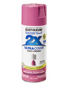 RustOleum PT 2X Ultra Cover Gloss Berry Pink 12Oz