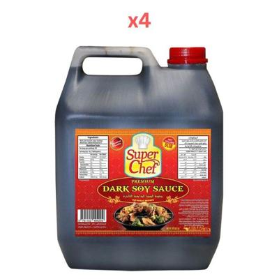 Super Chef Dark Soy Sauce 5Ltr (Pack Of 4)