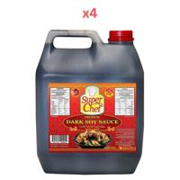 Super Chef Dark Soy Sauce 5Ltr (Pack Of 4)