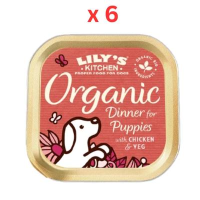 Lily's Kitchen Organic Dinner Wet Puppy Food Box 6X150G