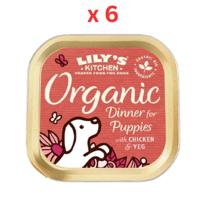Lily's Kitchen Organic Dinner Wet Puppy Food Box 6X150G