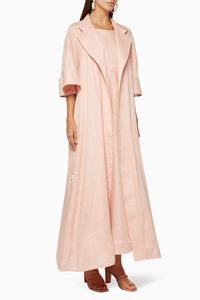 Linen Dress & Coat Set