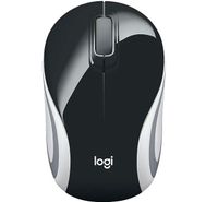 Logitech M187 USB Wireless Optical Mini Mouse- Black