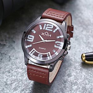 Men's Dress Watch Analog Quartz Stylish Large Dial / One Year / Leather miniinthebox