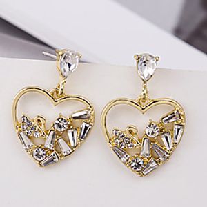 Swan in Heart Dangle Earrings Drop Earrings Earrings Heart Sweet Heart Wedding Birthday Simple Elegant Fashion French Earrings Jewelry Gold For Party Evening Gift Vacation Birthday Festival 1 Pair Lightinthebox