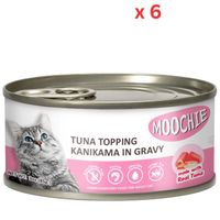 Moochie Adult Tuna Topping Kanikama 85G Can (Pack Of 6)