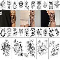 3D Daisy Temporary Tattoos for Women Girls Flowers Fake Tattoos Body Art Stickers for Hand Neck Wrist Arm 25 Sheets Lightinthebox - thumbnail