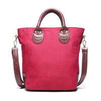 Women Patchwork Oxford PU Leather Handbag