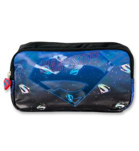 Superman Supercharge Pencil Case 2 Compartment