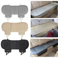 138*49cm Car Rear Seat Cover Universal Bamboo Charcoal Cushion Pad PU Black Beige Grey
