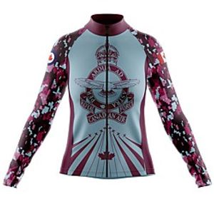 21Grams Women's Long Sleeve Cycling Jersey Spandex Polyester Blue Funny Bike Top Mountain Bike MTB Road Bike Cycling Quick Dry Moisture Wicking Breathable Sports Clothing Apparel / Stretchy miniinthebox