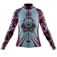 21Grams Women's Long Sleeve Cycling Jersey Spandex Polyester Blue Funny Bike Top Mountain Bike MTB Road Bike Cycling Quick Dry Moisture Wicking Breathable Sports Clothing Apparel / Stretchy miniinthebox - thumbnail