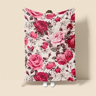 Foral Flannel Throw Blankets Warm All Seasons Room Decoration Gifts Home Decor Lightinthebox Foral Flannel Throw Blankets Warm All Seasons Room Decoration Gifts Home Decor Lightinthebox