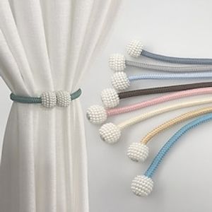 Magnetic Curtain Tie Backs Window,Pearl Beaded Tieback Curtain Holdbacks,Buckles Clip for Home Bedroom Office Decorative Curtain miniinthebox