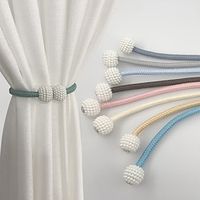Magnetic Curtain Tie Backs Window,Pearl Beaded Tieback Curtain Holdbacks,Buckles Clip for Home Bedroom Office Decorative Curtain miniinthebox - thumbnail