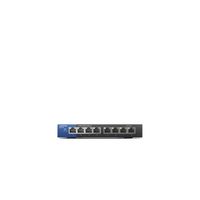 Linksys 8 Port Business Desktop Gigabit Switch - LGS108-ME-RTL, Black Color