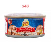 Super Chef Tuna Chunk In Veg Oil - Thailand 185Gm (Pack Of 48)