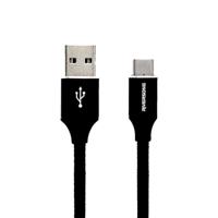 RIVERSONG SUPER STRONG KEVLAR NYLON USB-C 1M CT31 BLACK