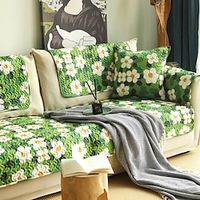 Super Soft Floral Sofa Slipcover 100% Cotton  Sofa Seat Cover Anti-scratch Furniture Protector Couch Cover  Furniture Protector for Dogs Cats Kids Lightinthebox - thumbnail