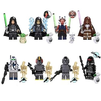 8 Pcs Science Fiction Series Clone Cleaner Asoka Repairman Assembles Humanoid Building Block Toys Lightinthebox