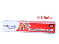 Hotpack Aluminium Foil Jumbo 6 Rolls - AF45300HPF