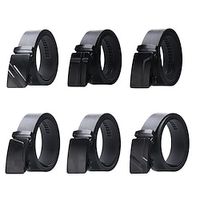 Men Belt Male Genuine Leather Belt Men Strap Belts For Men Automatic Buckle Black Men's Belts Cummerbunds cinturon hombre Lightinthebox - thumbnail