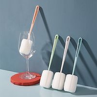 Cup Brush Cup Magic Brush Water Cup Cleaning Long-handle Bottle Washing Brush No Dead Corner Tea Stain Removal Sponge Small Brush Lightinthebox - thumbnail