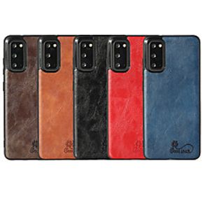 Phone Case For Samsung Galaxy Back Cover Leather Galaxy A32 5G S20 S20 Plus S20 ultra S20 FE 5G Note 20 Ultra Galaxy A91 / M80S A51 S10 S10  Shockproof Leather Solid Color PU Leather miniinthebox