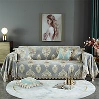 Stretch Sofa Cover Slipcover Sofa Towel Elastic Sectional Couch Armchair Loveseat 4 or 3 Seater L Shape Striped Print High Elasticity Four Seasons Universal Super Soft Fabric Lightinthebox - thumbnail