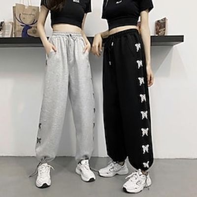 Kids Girls' Trousers Graphic Active School 7-13 Years Spring Gray spring and autumn style Black spring and autumn style Gray winter velvet Lightinthebox