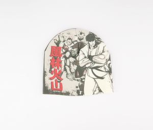Streetfighter Iv Ryu And Other Fighters Cuffless Beanie  Olive/Ivory Combo