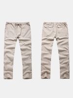 Chinese Style Cotton Linen Casual Pants