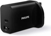 Philips 30W Dual Port Wall Charger Black -DLP2621/05