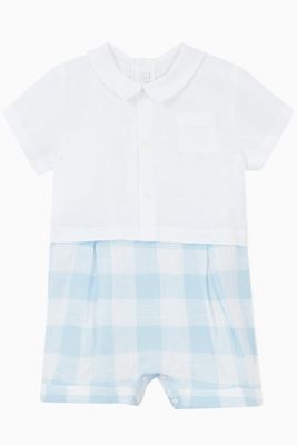 Gingham Romper in Cotton Gingham Romper in Cotton