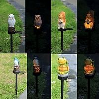 Solar Owl Outdoor Garden Light, Outdoor Path Solar Powered Owl Stake Lights for Walkway Yard Lawn Landscape Lighting Lightinthebox - thumbnail
