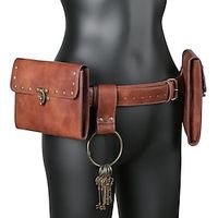 Retro Vintage Medieval Renaissance Outfits Waist Belt Scabbard Belt Pouch Pirate Viking Men's Halloween LARP Waist Belt Lightinthebox