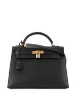 Hermès pre-owned Kelly 32 Sellier 2way hand bag - Black - thumbnail