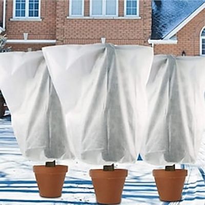 80100cm Plant Cover Winter Warm Cover Tree Shrub Plant Protection Bag Garden Plant Antifreeze Small Tree Winter Plant Protection Bag miniinthebox