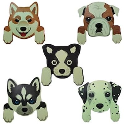 Cute Dog Light Switch Luminous Stickers Animal Wall Stickers Home Decoration Wall Decal Wall Decoration For Living Room Bedroom Bathroom 88cm5Pcs miniinthebox