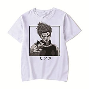 Men's Unisex Tee T shirt Hot Stamping Anime Graphic Prints Plus Size My Hero Academia Print Short Sleeve Casual Tops Cotton Basic Designer Big and Tall White Black Red miniinthebox