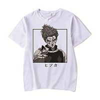 Men's Unisex Tee T shirt Hot Stamping Anime Graphic Prints Plus Size My Hero Academia Print Short Sleeve Casual Tops Cotton Basic Designer Big and Tall White Black Red miniinthebox - thumbnail
