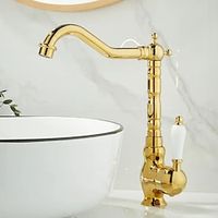 Bathroom Sink Faucet - Waterfall Electroplated Centerset Single Handle One HoleBath Taps Lightinthebox