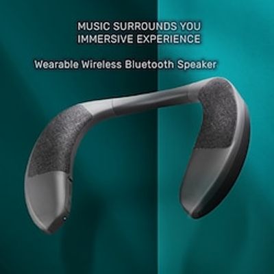 Rockmia EBS-909 Hot Wearable Wireless Neckband Speaker U-Shape Factory Price Brand Quality True Stereo Bass HIFI Music Box Lightinthebox