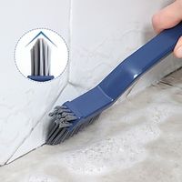 Three In One Plastic Bathroom Floor Brush Crevice Brush Crevice Brush Cleaning Brush Bathroom Cleaning Hard Bristled Crevice Floor Brush Lightinthebox - thumbnail