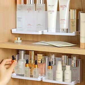 Mirror Cabinet Storage Box Bathroom Cabinet Dividing And Organizing Box Wash Table Cosmetics Wash Table Mouth Red Storage Rack 1PC Lightinthebox