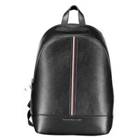Tommy Hilfiger Black Polyethylene Backpack (TO-26100)
