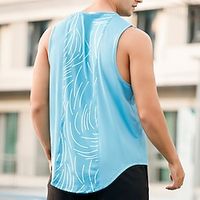 Men's GYM Tank Fitness Tank Basketball Shirt Men Tops Tank Crew Neck Sleeveless Sports  Outdoor Vacation Going out Casual Daily Gym Quick dry Breathable Soft Plain Black White Activewear Fashion Lightinthebox - thumbnail