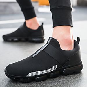 Men's Trainers Athletic Shoes Vintage British Athletic Outdoor Running Shoes Walking Shoes Mesh Breathable Shock Absorbing Wear Proof Black and White Black / Red Fall Spring miniinthebox
