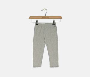 Baby Girls Lace-Trim Leggings  Light Grey